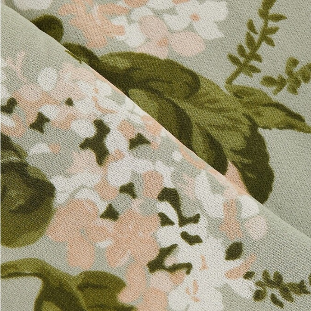 Reformation Sage Green Floral Midi Dress - Picture 10 of 13